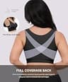 SHAPELLX Wireless Front Closure Posture Bra for Post-Surgical Recovery