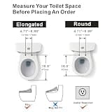 XCQQ Electric Bidet Toilet Seat with Instant Warm Water and LED Display