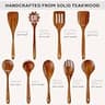 Zulay Kitchen 9-Piece Teak Wood Cooking Utensil Set in Premium Packaging