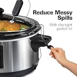 Hamilton Beach Set & Forget Programmable Slow Cooker with Probe, 6-Quart