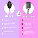 SimplyHair Ultimate Hair Extension Detangler Brush with Dual Boar Bristles
