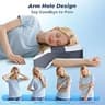 SAHEYER Memory Foam Side Sleeper Bed Pillow with Unique 2-in-1 Arm Holes