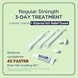 Monistat 3-Day Treatment Kit with Miconazole Ovules and Anti-Itch Cream