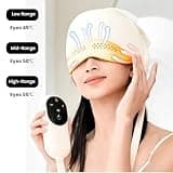 Electric Migraine Relief Cap Massager with 6 Airbags and 3 Heat Modes