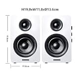 Sanyun SW208 3-Inch Active Bluetooth 5.0 Bookshelf Speakers with 24-bit DAC