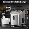 Antarctic Star Compact Stainless Steel Pebble Ice Maker, 34-44 lbs Yield