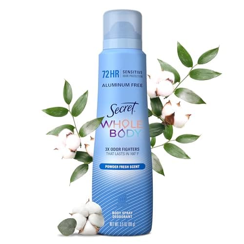Secret Whole Body pH-Balanced Aluminum-Free Deodorant Spray for Women