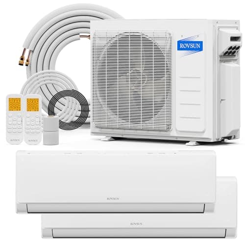 ROVSUN 20,000 BTU (12K/12K) Dual Zone Mini Split AC & Heating System 23 SEER2