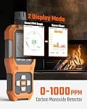 TOPTES CT-580 Portable Carbon Monoxide Meter with TFT Display and Light