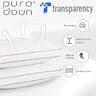 Puredown Gusseted Goose Feathers and Down Hotel Pillow - King, 2-Pack