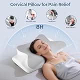 Ergonomic Cervical Neck Contour Memory Foam Pillow with Active Air Technology