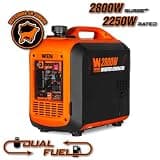 WEN 2800-Watt Ultra-Lightweight Dual Fuel Portable Inverter Generator Series