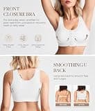BRABIC Front Closure Post-Surgery Compression Mastectomy Bra with Back Smoothing