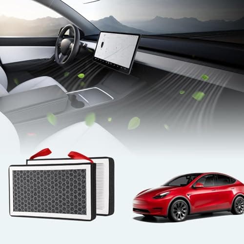 BASENOR HEPA & Activated Carbon Cabin Air Filter for Tesla Model 3 & Y
