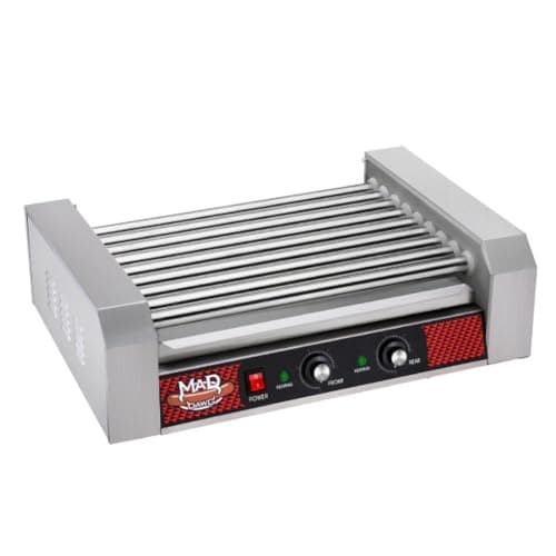 Great Northern Popcorn 9-Roller Hot Dog Grill Cooker, 24-Dog Capacity