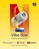 XGIMI Vibe One Portable Smart Projector, Native 1080P, Built-In Battery