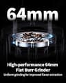 SHARDOR Professional 64mm Flat Burr Coffee Grinder with Digital LED Timer
