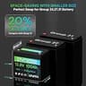 Dyness 12V 100Ah Mini LiFePO4 Deep Cycle Marine Battery With Bluetooth Group 24