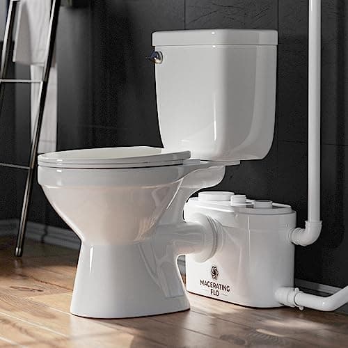 Macerating 4-Inlet Upflush Toilet System with Odor-Control AC Vent Design