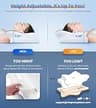 Ultra Pain Relief Adjustable Hollow Contour Cooling Pillow for Neck Support