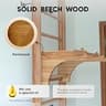 Swedish Ladder Wall Stall Bars with Removable Pull-Up and Dip Station