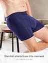 Washable Cotton Incontinence Boxer Briefs for Men with Front and Rear Absorbency