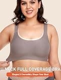 Gailife Women's Wireless Push Up Seamless Full Coverage Supportive T-Shirt Bra