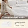 Bedsure Prewashed Microfiber Oversized King Duvet Cover Set, 120" x 98"