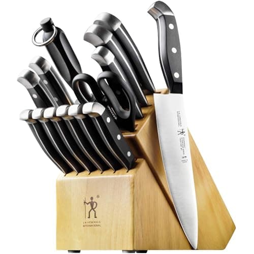 Henckels Statement 15-Piece Premium Stainless Steel Kitchen Knife Block Set