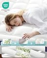ChiXpace 4-Inch Dual-Layer Memory Foam and Cooling Pillow Top Mattress Pad