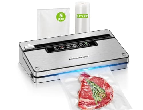 Bonsenkitchen Stainless Steel 5-Mode Food Vacuum Sealer Machine System