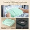 Felizbebe Instant Ice Cream Roller Maker with Lid, 2 Spatulas, and SUS316 Steel