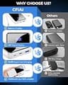 CFIAI 15,000mAh 22.5W Portable Charger with Built-In USB-C & Lightning Cables