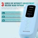 TEMPTIPS Head Massager Scalp with 16D Vibration and Dynamic Air Compression