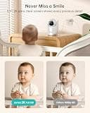 Jartoo 5.5-Inch 2K Video Baby Monitor with AI Cry Detect & 6000mAh Battery