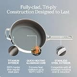 Our Place Titanium Always Pan Pro, 10.6-Inch Tri-Ply Non-Toxic Skillet, Gold Edition