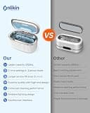onlikin 35W Customizable Ultrasonic Cleaner, 20oz Capacity with Degassing Cycle