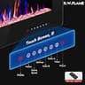 R.W.FLAME 60-Inch Recessed and Wall Mounted Linear Electric Fireplace Insert