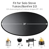 Premium 38-Inch 5-Layer Fireproof Deck Mat Designed for Solo Stove Bonfire Pits