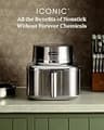 Cosori Iconic Stainless Steel 6.5-Quart Smart Air Fryer with Advanced DC Motor