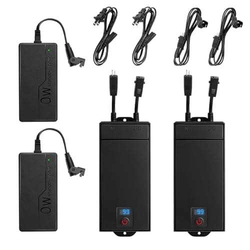 LopLox Dual-Pack 2500mAh Recliner Battery Bundle with Independent Smart Chargers
