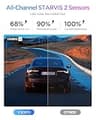 VIOFO A329S 4K 3-Channel Dash Cam with STARVIS 2 and External SSD Support