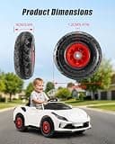 Alligator 10-Inch Pneumatic Rubber Replacement Tire 2-Pack for Ride-On Vehicles