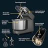Ooni Halo Pro Spiral Dough Stand Mixer with 58 Speeds, 7.3-Quart (Charcoal)