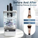 TailBliss Automatic Electric Makeup Brush Cleaner with Silicone Scrub Pad
