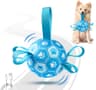 Qraxond Interactive Motorized Dog Soccer Ball with Motion Sensor for Light Chewers