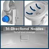 Voyager Plus Residential Height RV Toilet, Porcelain Bowl, Freeze Valve