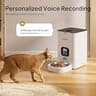 VOLUAS 4L Programmable Timed Automatic Cat Food Dispenser with Voice Record