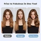 Farery 2.4-Inch Large Barrel Heated Round Brush with Triple PTC Heating Technology