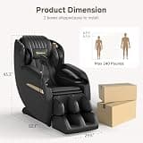 Real Relax Upgraded 2D SL-Track Zero Gravity Full Body Massage Chair for Home